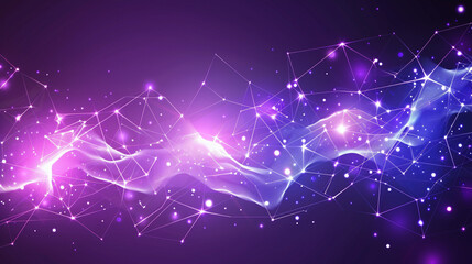 Violet color cyber and tech background
