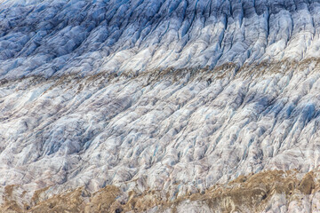 Close-up of Aletsch Glacier, Switzerland