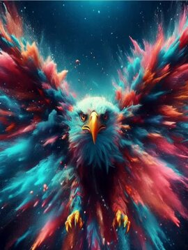 Colourful Eagle