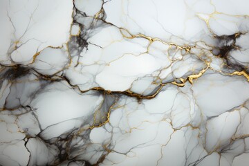 White and black marble texture background with golden line.