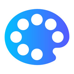 paint palette gradient icon