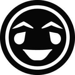 Obraz premium Face, grin, squint icon 3
