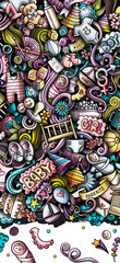 Baby doodle funny cartoon banner