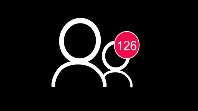 Social media friends request tally to 500 against a black background.