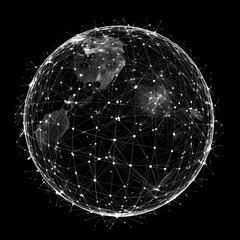 Global Network Connectivity Concept with a Digital Earth Representation