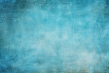 Blue Canvas Texture with Grated Stroke and Old Dirt in Turquoise Colorless Background