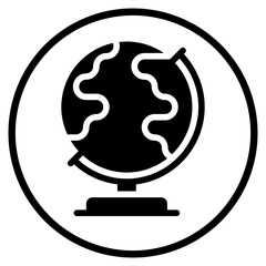 globe glyph icon