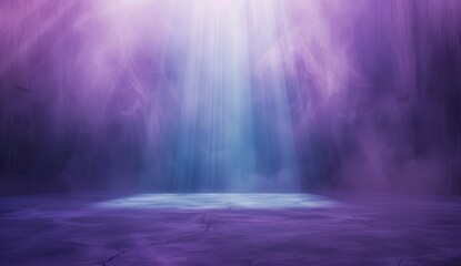 Mystical Purple Smoke on Dark Background. Abstract image of vibrant purple and pink smoke swirling...