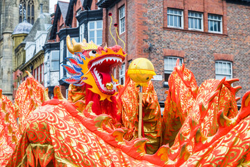 Dragon dance in Liverpool - 733272354