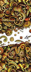 Africa cartoon banner illustration