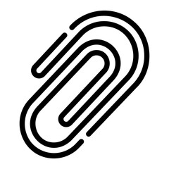 paper clip line icon