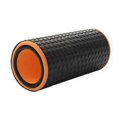 Gym foam roller isolated on transparent background, png