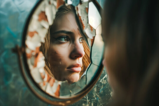 Self reflection in a shattered mirror