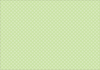 日本の伝統紋様 七宝のシームレスパターン 緑