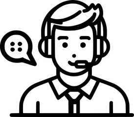 Online help chat vector icon. filled flat sign for mobile concept and sign, symbol, vector, art