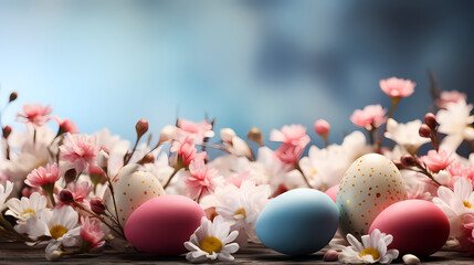 Obraz na płótnie Canvas Easter background, background with copy space