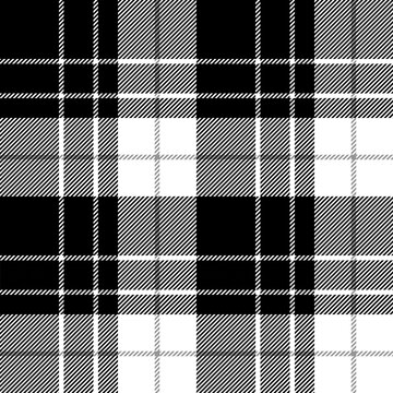 beautiful plaid tartan black white pattern. It is a seamless repeat plaid vector. Design for decorative,wallpaper,shirts,clothing,dresses,tablecloths,blankets,wrapping,textile,Batik,fabric,texture