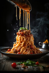 spaghetti with meatballs