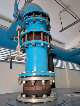 piping system in the treatment plant