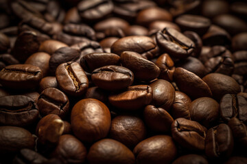 Naklejka premium coffee beans background