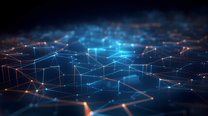 Digital technology abstract graphic poster web page PPT background, modern digital abstract 3D background