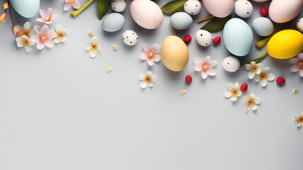 Easter banner with copy space