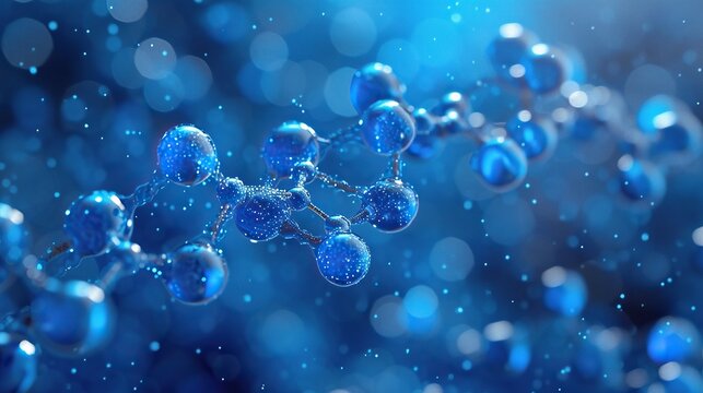 abstract molecular model background