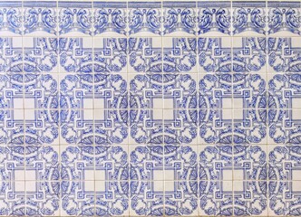 Azulejos portugueses em padrão antigo 