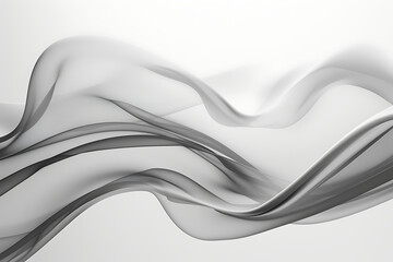 a black white smoke on white background in