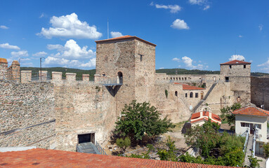 Fototapeta na wymiar The Heptapyrgio fortress (also called Yedi Kule) in Thessaloniki, Macedonia, Greece