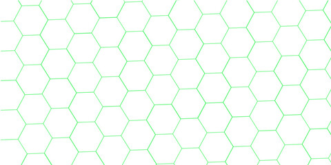 abstract 3d hexagon block pattern in green and white. 3d rendering.....
