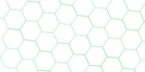 Obraz premium abstract 3d hexagon block pattern in green and white. 3d rendering..... 
