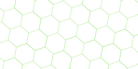abstract 3d hexagon block pattern in green and white. 3d rendering.....
