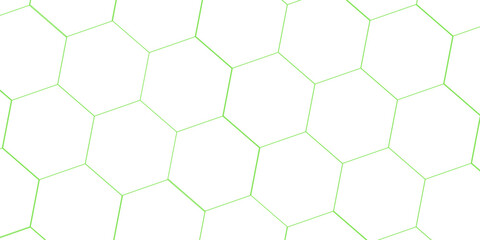abstract 3d hexagon block pattern in green and white. 3d rendering.....
