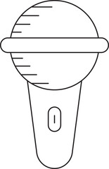 Microphone Thin Line Icon