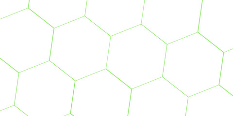 Obraz premium abstract 3d hexagon block pattern in green and white. 3d rendering..... 