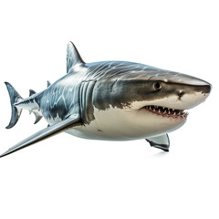 Fototapeta premium Shark on transparent background.