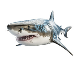 Shark on transparent background.