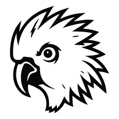 Parrot Flat Icon Isolated On White Background