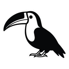 Toucan Flat Icon Isolated On White Background