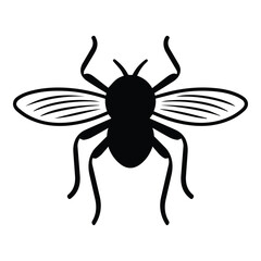 Fly Flat Icon Isolated On White Background
