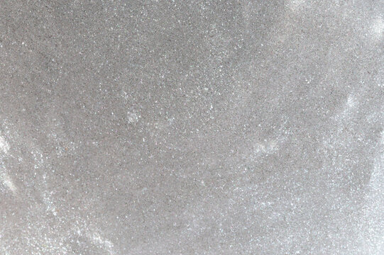 Shiny glittery silver color slime