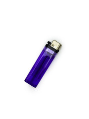 Purple lighter isolated on white background, Top view