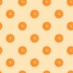 Dance Of Grapefruits Seamless Vector Pattern Design