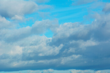 Beautiful blue skies with beautiful clouds
