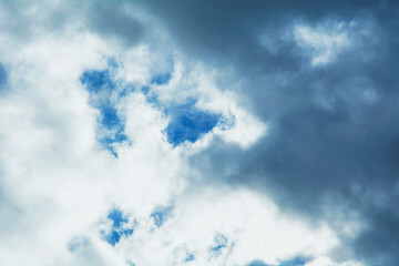 Fototapeta premium Beautiful blue skies with beautiful clouds