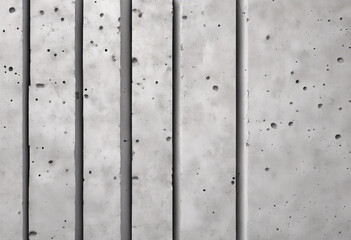 White concrete wall as background Different width vertical blocks