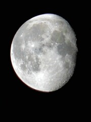 full moon over black