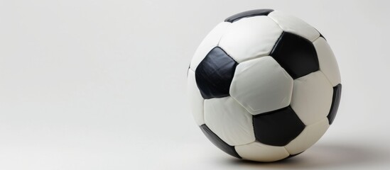White Isolated Soccer Ball: A Striking Image of a Soccer Ball on a White Background, Perfect for Sports Enthusiasts