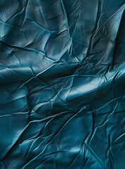 blue leather cover with a smooth texture in